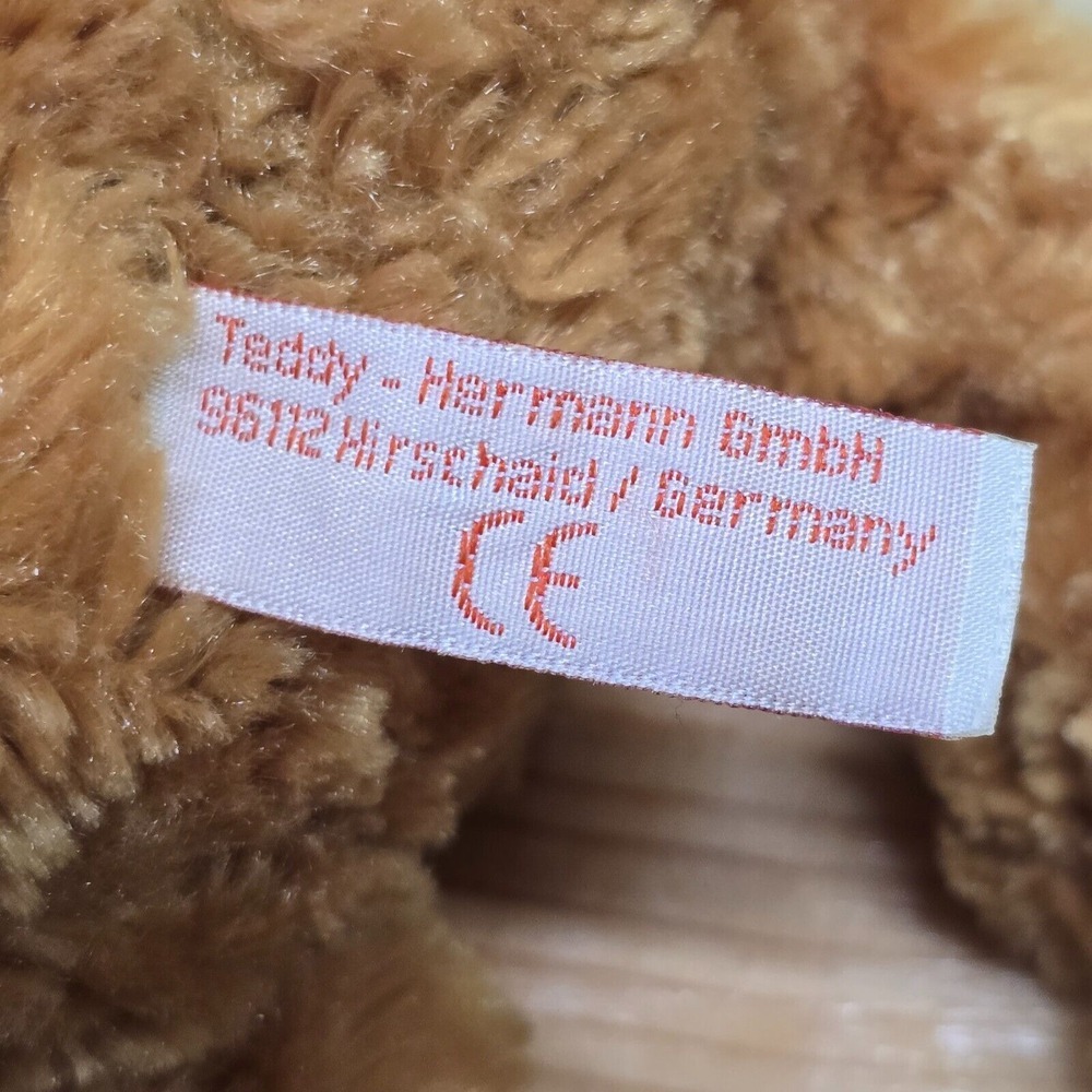 Teddy-Hermann Monkey Plush Brown Shaggy Stuffed Animal Toy German Classic - Picture 5 of 8